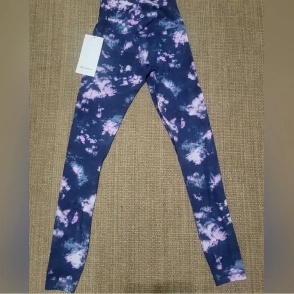 Lululemon Align HR Pant Leggings 28” Circulate Tie Dye Mineral Blue Size 4 NWT - Picture 4 of 7